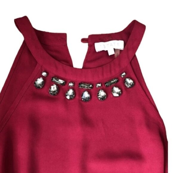 1 STATE Sleeveless blouse open side Size Small - Picture 4 of 9